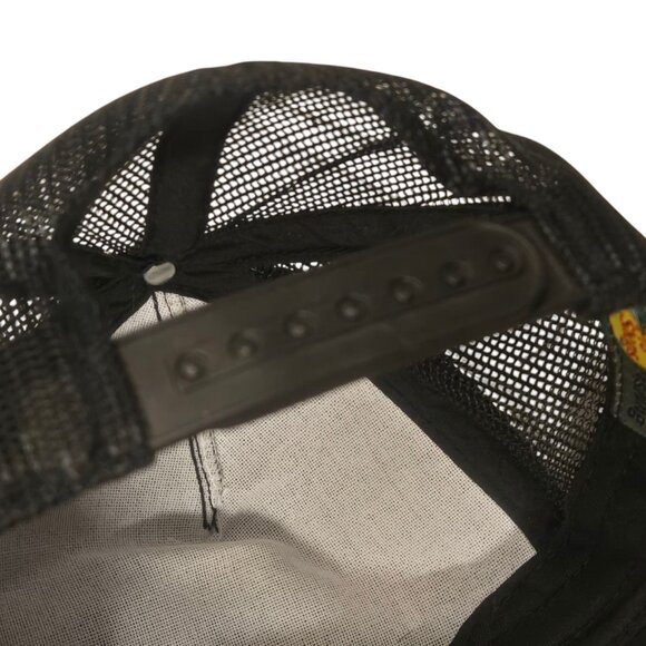 Bass Pro Shops Youth Black Mesh Trucker Hat Adjustable Snapback Fishing Logo - Picture 7 of 10